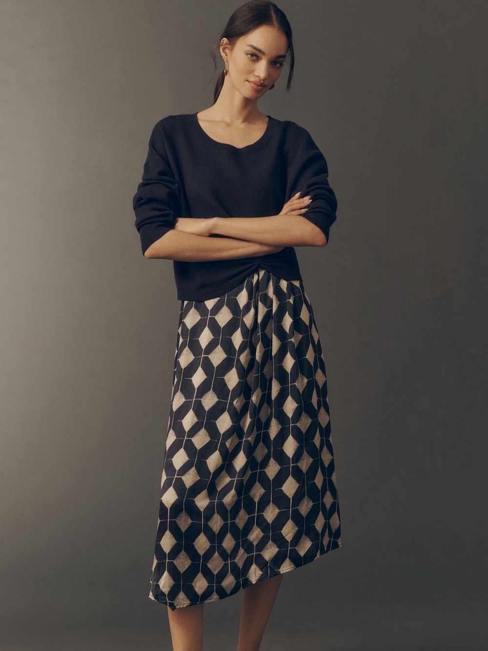 NWT! Anthropologie Blueberry Gemini Twofer Sweater + Dress Set - PETITE ONLY 🪝